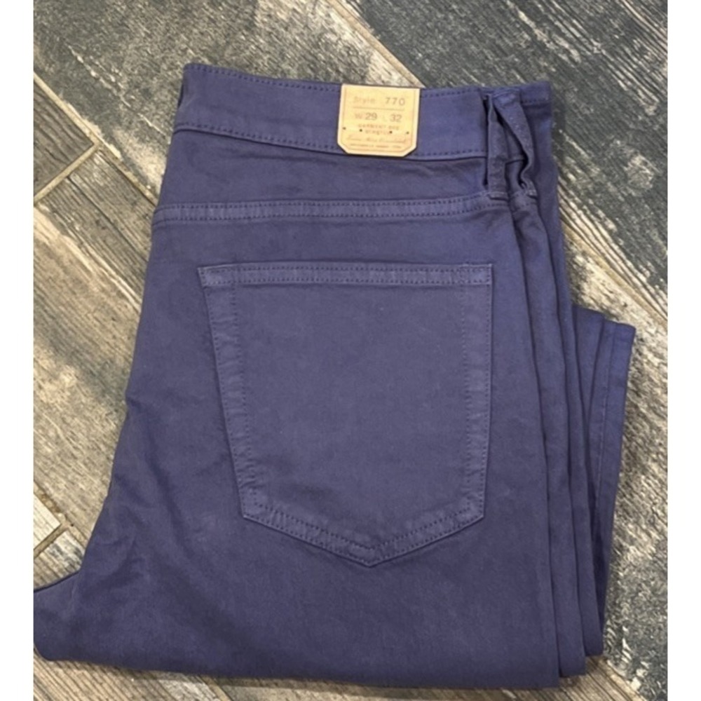 New‎ J Crew Men's Style 770 Straight Fit Garment Dye Pants 29x32 DNA Blue